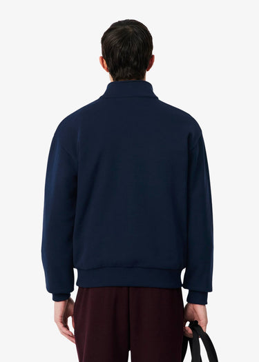 Lacoste Truien Quarter zip fleece sweatshirt - navy blue