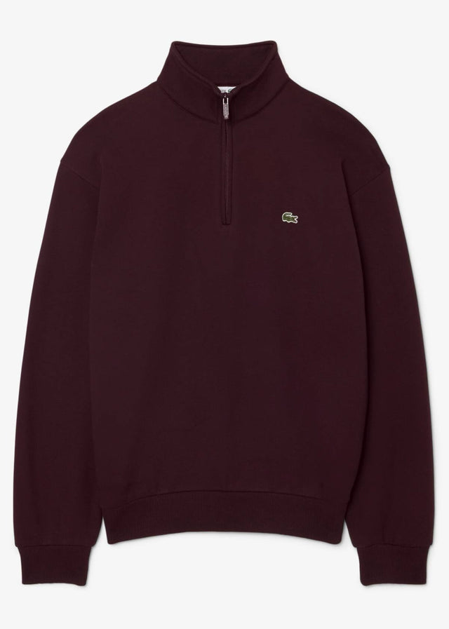 Lacoste Sweaters Quarter zip fleece sweatshirt - oxalis