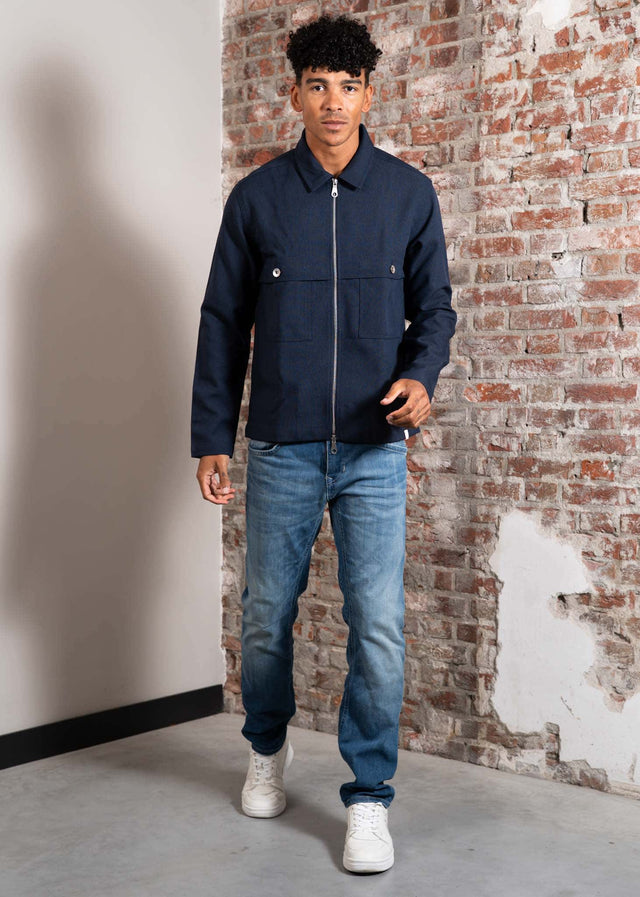 Farah Jackets Sonny overshirts - ink navy