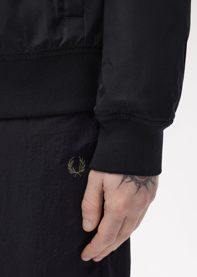 Fred Perry Jackets Hooded brentham jacket - black
