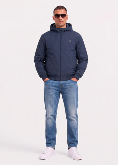 Fred Perry Jassen Hooded brentham jacket - dark airforce