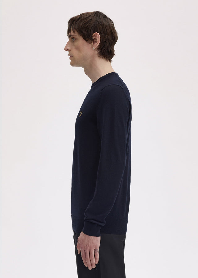 Fred Perry Sweaters Classic crew neck jumper - navy