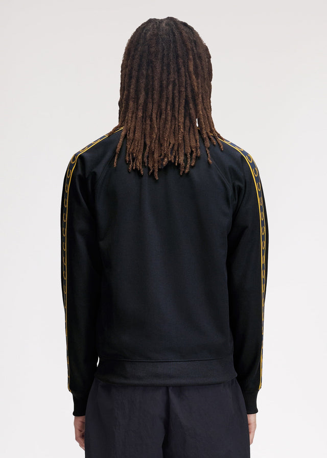 Fred Perry Cardigans Contrast tape track jacket - navy