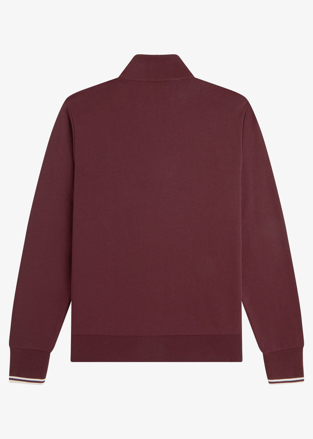 Fred Perry Sweaters Half zip sweatshirt - oxblood ecru