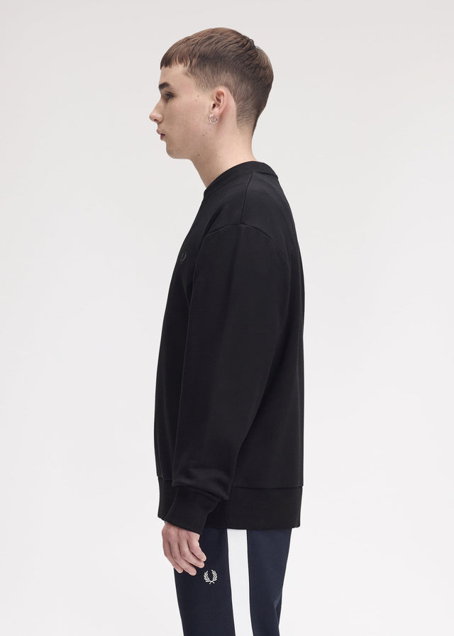 Fred Perry Sweaters Reflective laurel sweatshirt - black