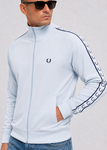 Fred Perry Vesten Tape track jacket - dusky blue