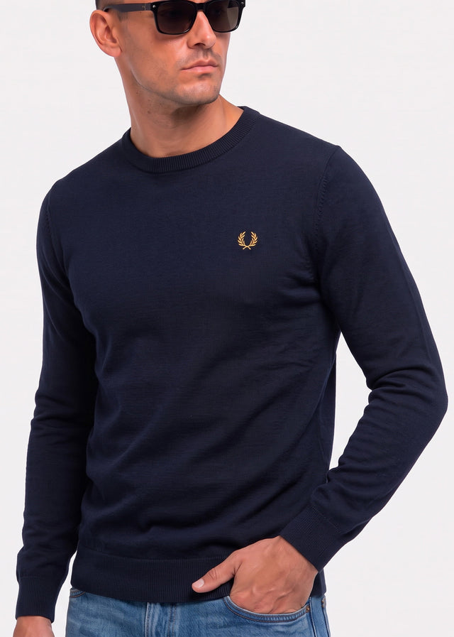 Fred Perry Sweaters Classic crew neck jumper - navy