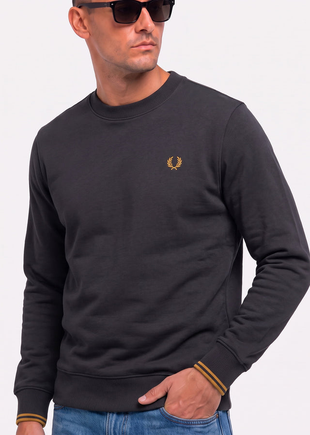 Fred Perry Sweaters Crew neck sweatshirt - anchor grey golden