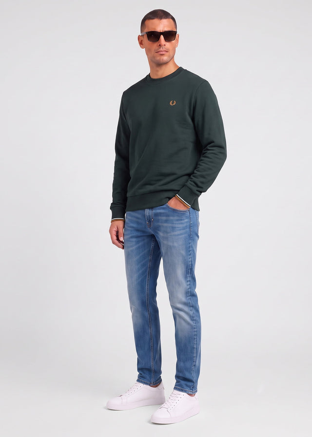 Fred Perry Sweaters Crew neck sweatshirt - night green dusky blue dark caramel
