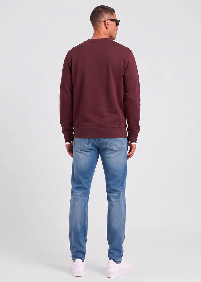 Fred Perry Sweaters Crew neck sweatshirt - oxblood ecru