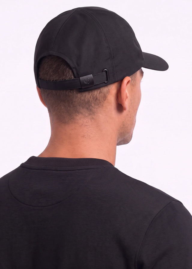 Fred Perry Caps Crinkle nylon cap - black