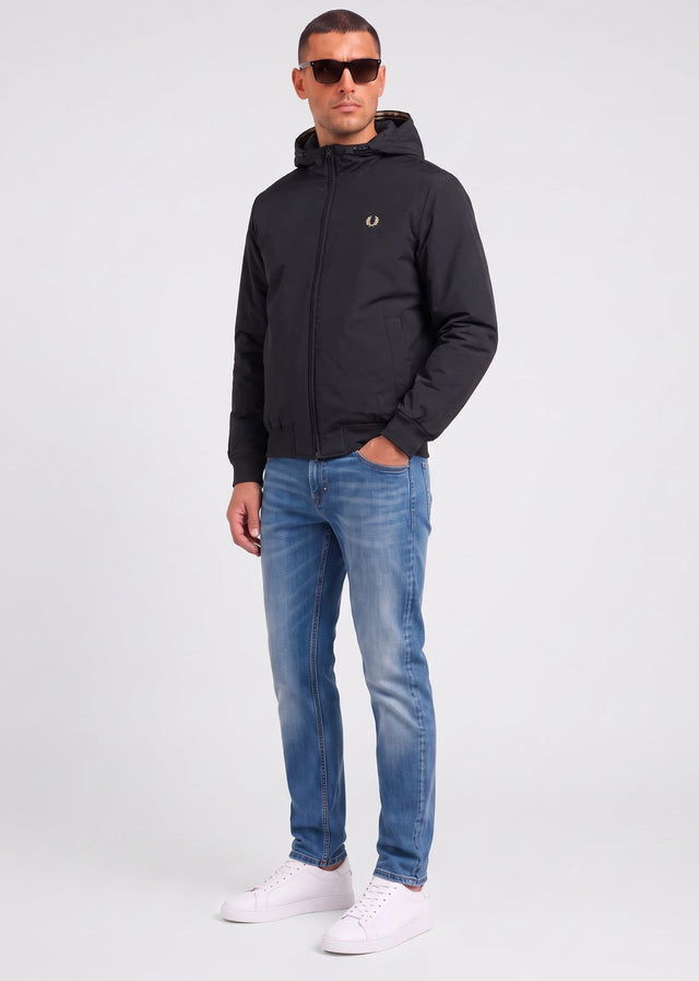 Fred Perry Jackets Hooded brentham jacket - black