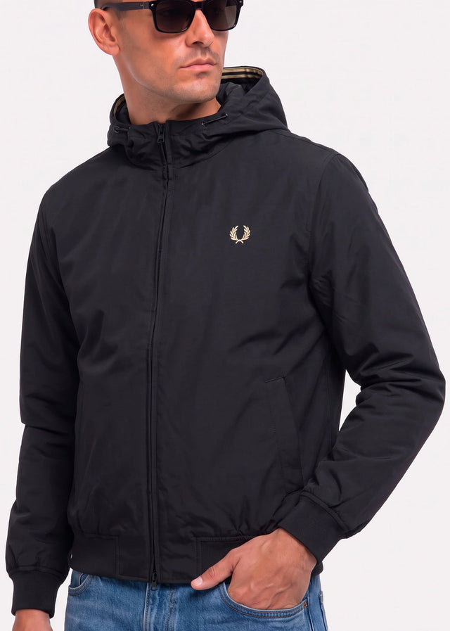 Fred Perry Jackets Hooded brentham jacket - black