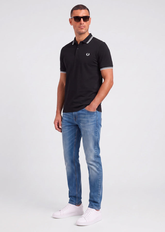 Fred Perry Polos Twin tipped polo - black
