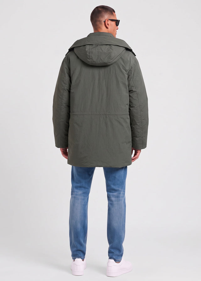 Fred Perry Jackets Padded patch pocket parka - field green