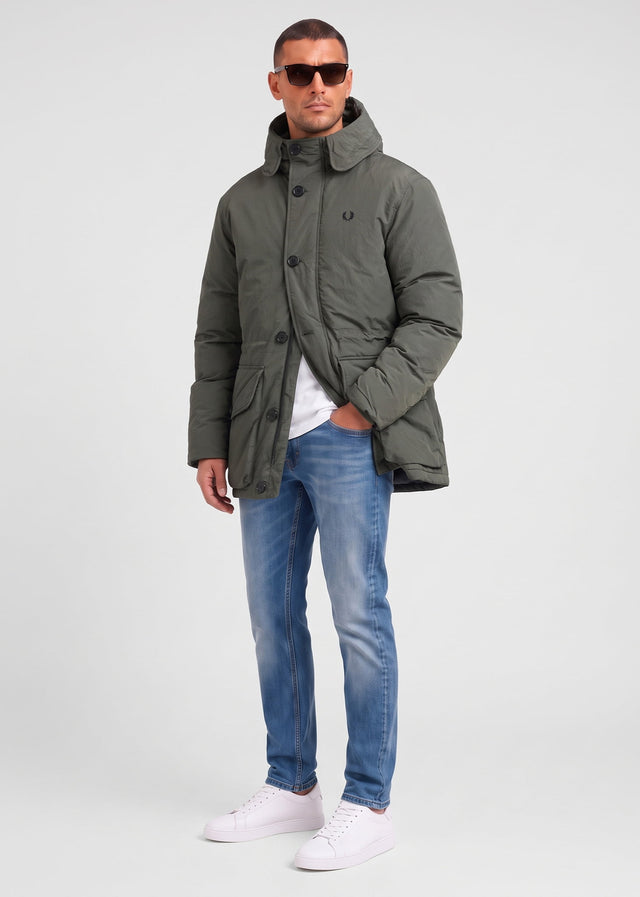 Fred Perry Jackets Padded patch pocket parka - field green