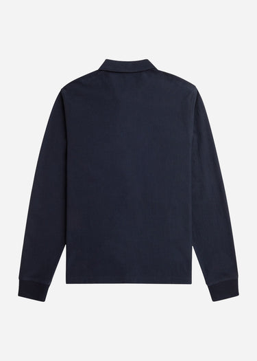 Fred Perry Longsleeve Polo's Gradient stripe ls polo shirt - navy