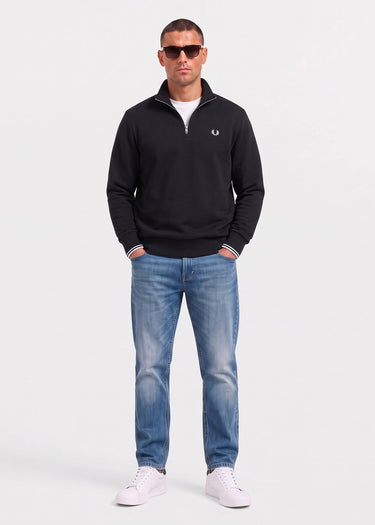 Fred Perry Truien Half zip sweat-shirt - black