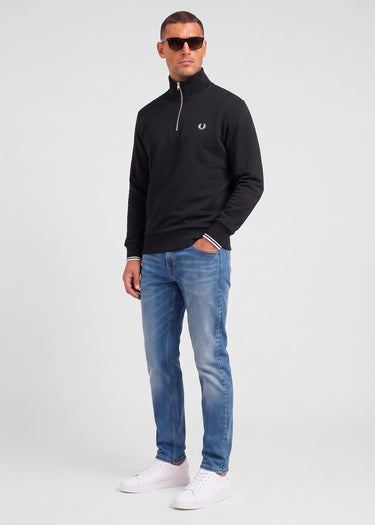 Fred Perry Truien Half zip sweat-shirt - black
