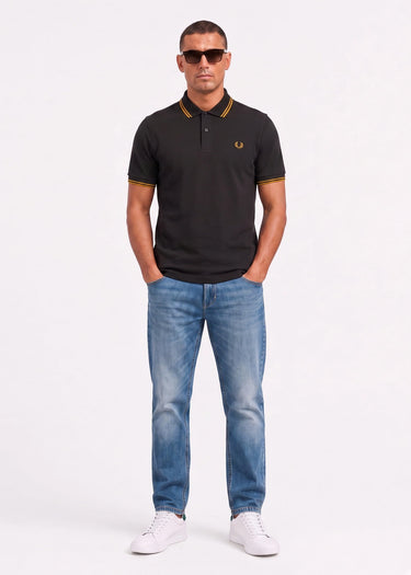 Fred Perry Polo's Twin tipped polo - anchor grey golden