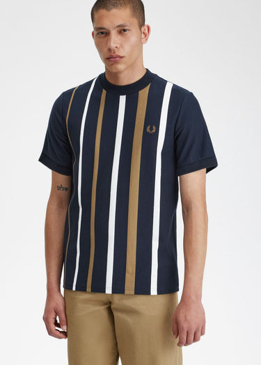 Fred Perry T-shirts Gradient stripe t-shirt - navy
