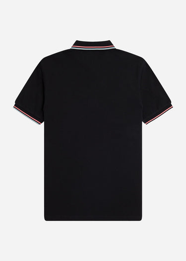 Fred Perry Polo's Twin tipped fred perry shirt - black crlhet slvbl
