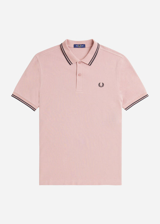Fred Perry Polo's  Twin tipped fred perry shirt - dusty rs pink black 