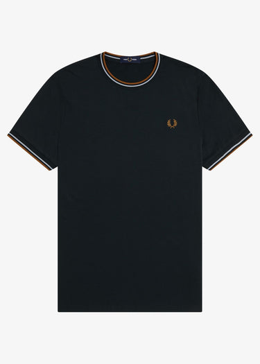 Fred Perry T-shirts Twin tipped t-shirt - night green dusky blue dark caramel