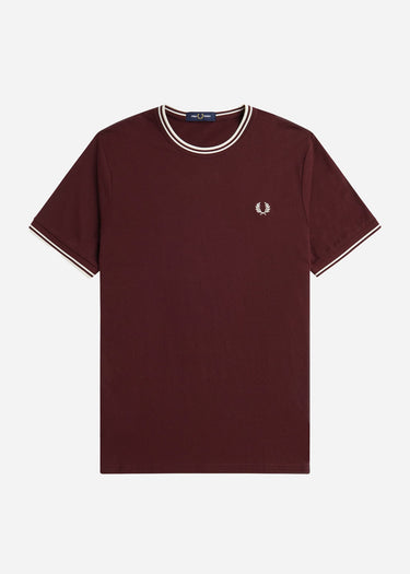Fred Perry T-shirts Twin tipped t-shirt - oxblood