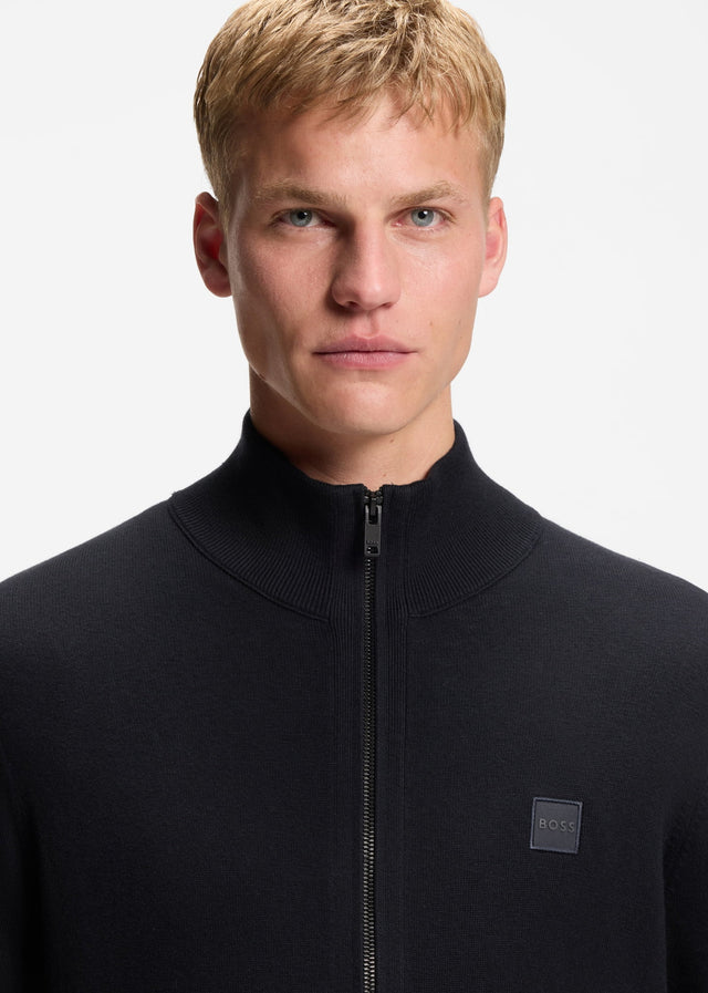 Hugo Boss Sweaters Kanozip s - dark blue
