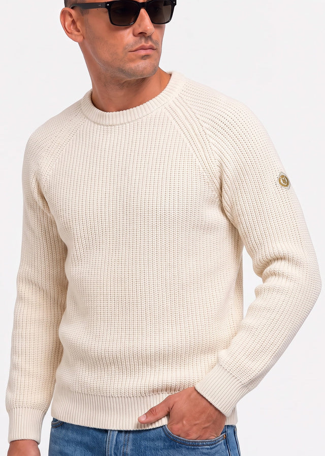 Henri Lloyd Sweaters Golant ribbed crew - ecru