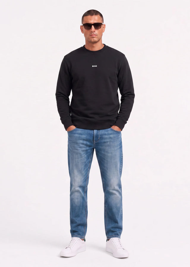Hugo Boss Sweaters Wesmallcrew - black