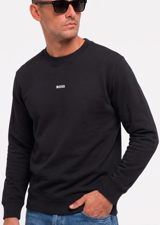 Hugo Boss Sweaters Wesmallcrew - black