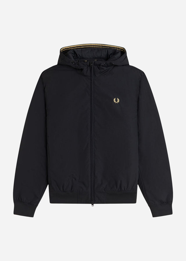 Fred Perry Jackets Hooded brentham jacket - black