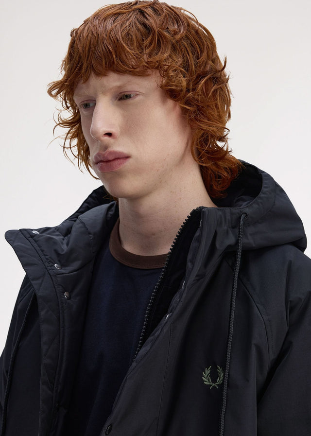 Fred Perry Jackets Padded zip through jacket - black