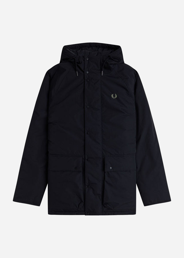 Fred Perry Jackets Padded zip through jacket - black