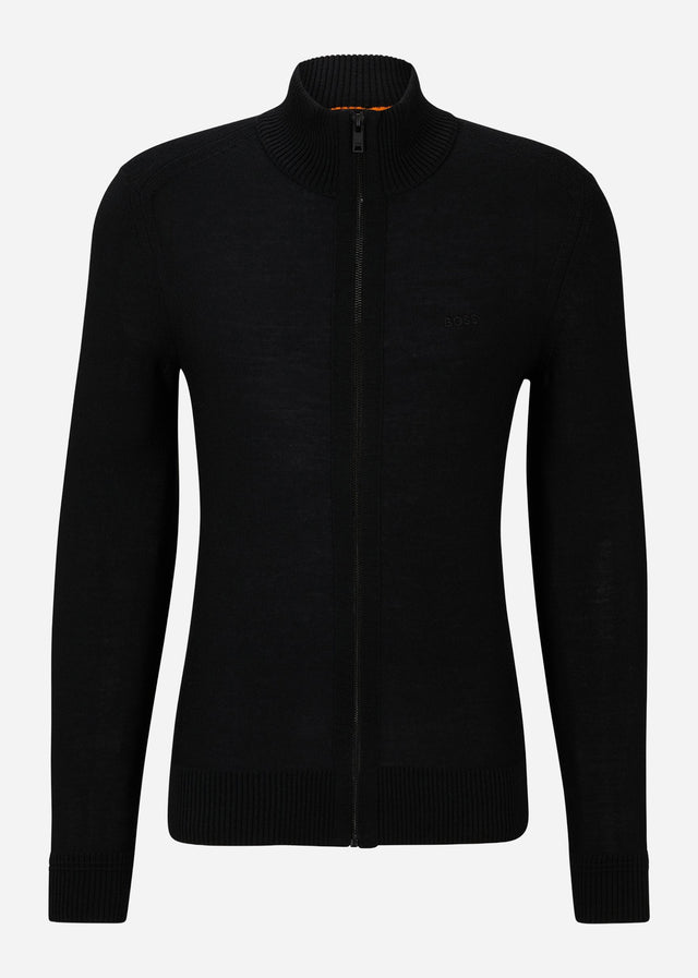 Hugo Boss Cardigans Avac full-zip - black