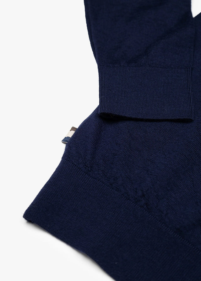Aquascutum Sweaters Merino wool active patch - navy