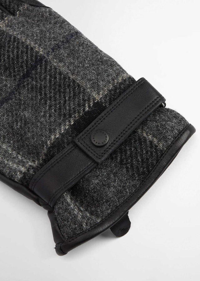 Barbour Gloves Newbrough tartan gloves - black grey