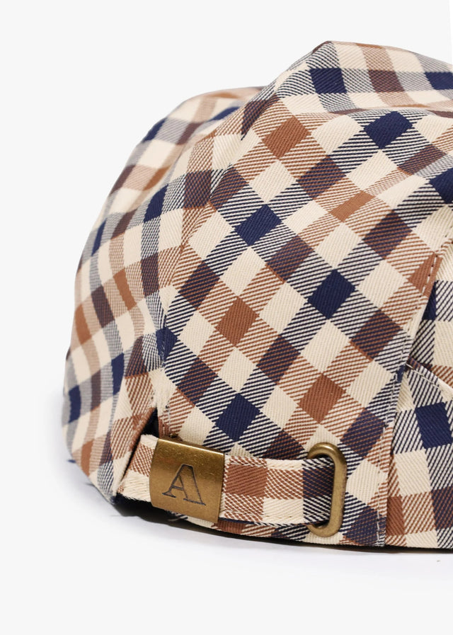 Aquascutum Caps Cotton flat cap - club check