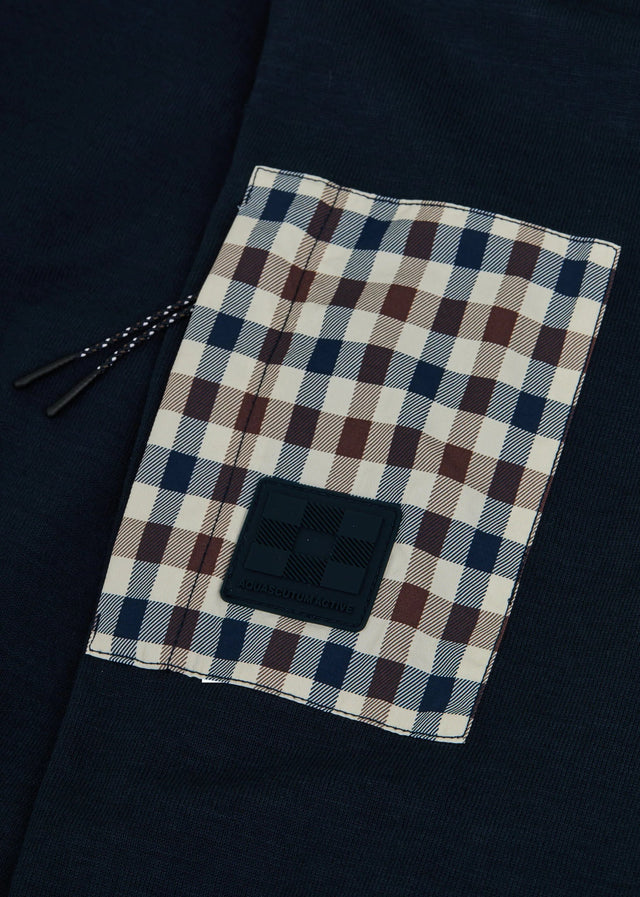 Aquascutum Cardigans Lamina pocket fz hoodie - navy