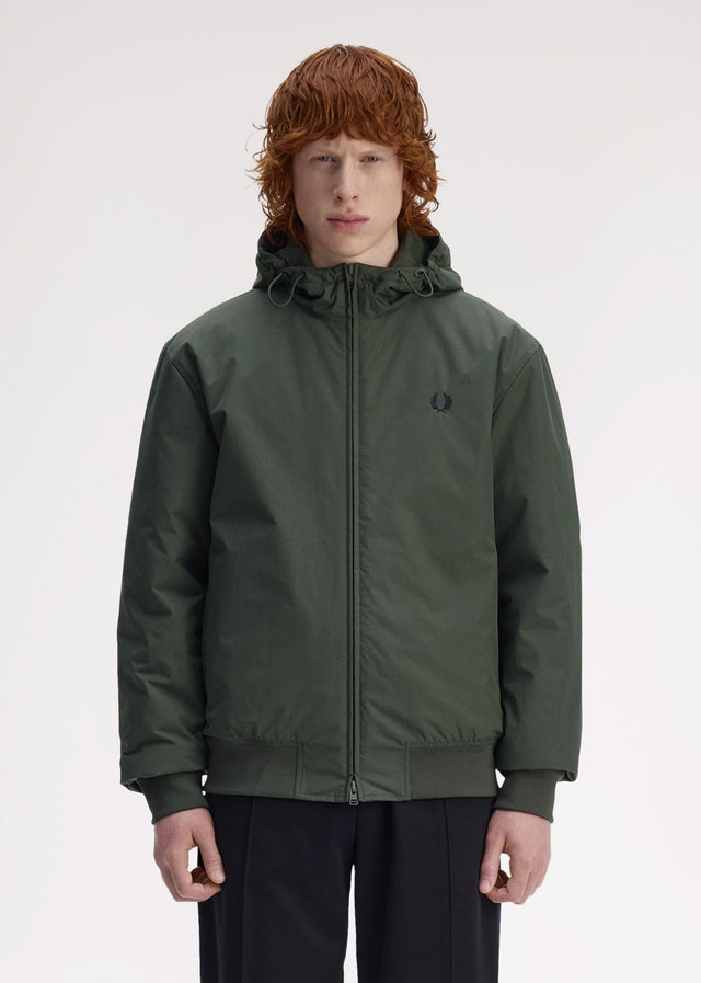 Fred Perry Jackets Hooded brentham jacket - court green