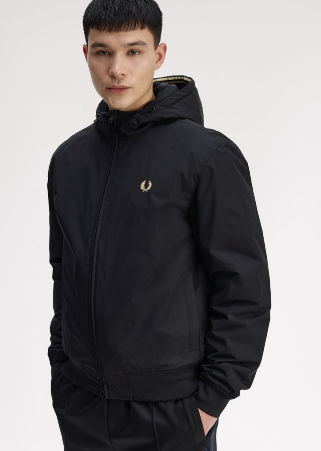 Fred Perry Jackets Hooded brentham jacket - black