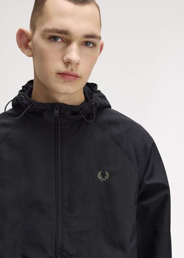 Fred Perry Jackets Hooded shell jacket - black