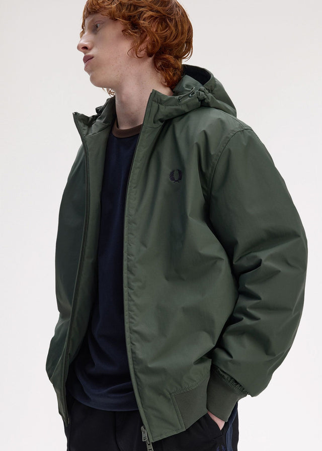Fred Perry Jackets Hooded brentham jacket - court green