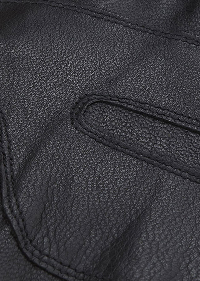 Barbour Gloves Barbour burnished leather thinsulate gloves - black