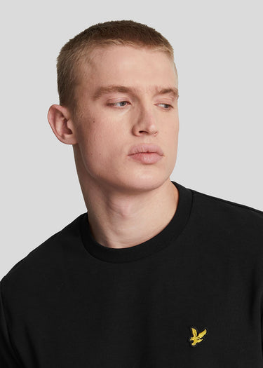 Lyle & Scott Truien Interlock crew neck sweatshirt - jet black