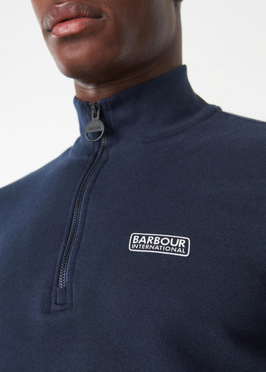 Barbour International Truien Essential half zip sweat - international navy