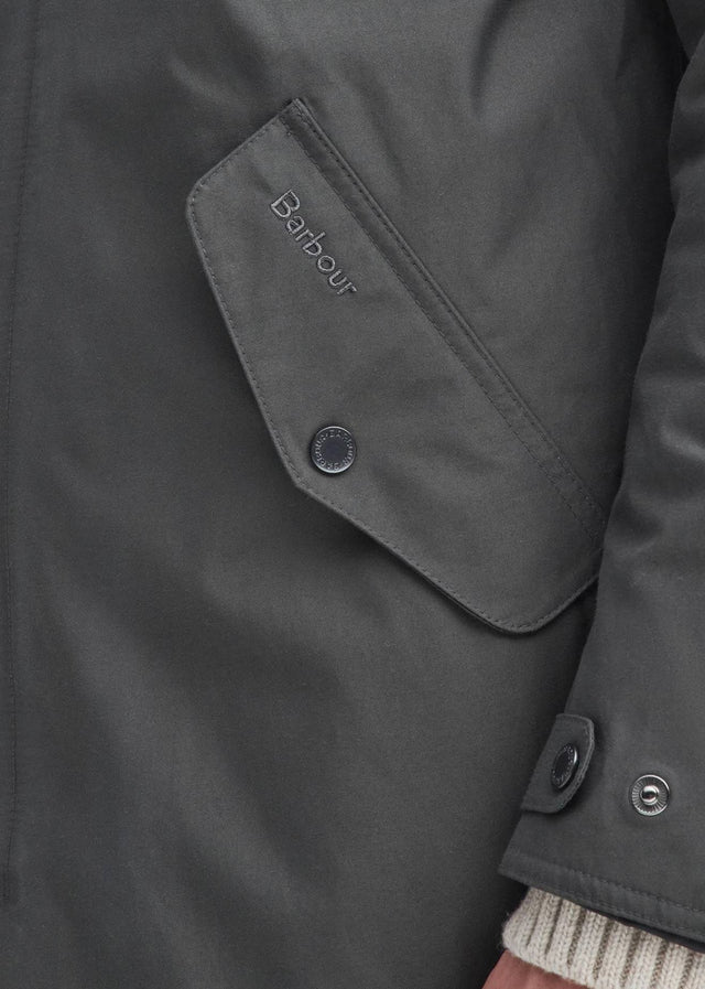 Barbour Jackets Chelsea waterproof mac - charcoal blue granite tartan