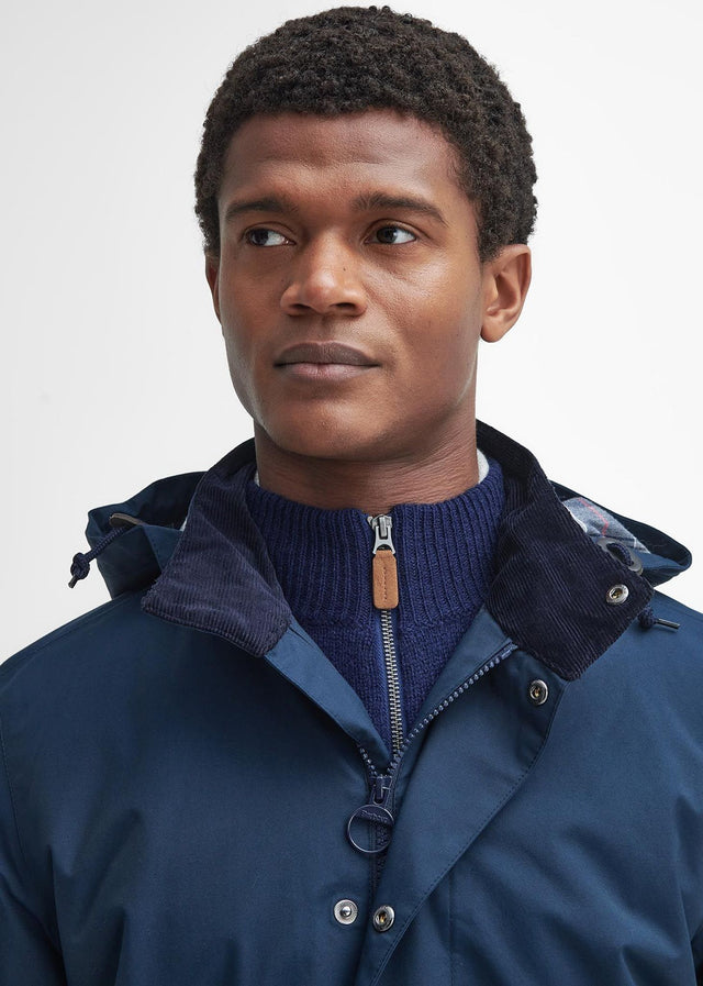 Barbour Jackets Chelsea waterproof mac - navy blue granite tartan
